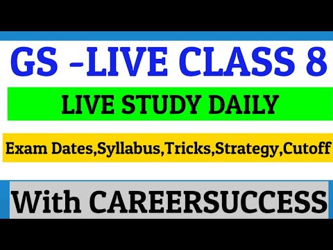 GS FREE LIVE CLSS -8 | CAN YOU ANSWER?