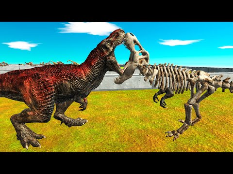 New Update SKELETON T-REX DEATH RUN🦖 - Animal Revolt Battle Simulator