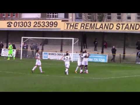 Goal Folkestone Invicta FC 0 V Wingate & Finchley FC 1 22 02 2020 WH
