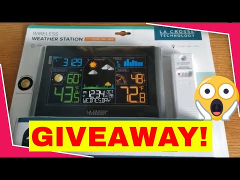 My First Giveaway Announcement Video of 2021 (La Crosse Wireless Weather Station Model S77925 )