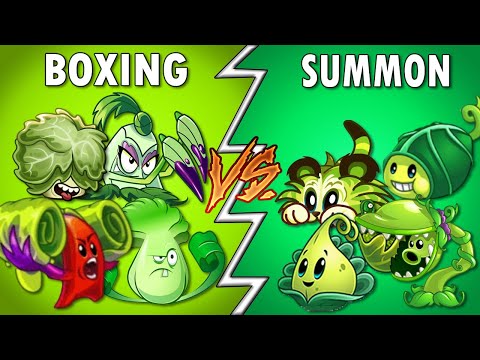 Team Boxing Vs Team Summon Plants Vs Plants - PVZ 2 Battlez