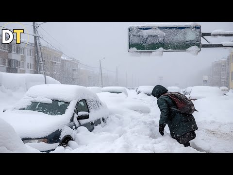 Snowstorm Paralyzes Kamchatka! Heavy Snowfall Buries Homes, State of Emergency Declared