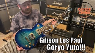 Video thumbnail for 2020 Gibson Les Paul Standard Goryo Yuto Trans Blue Burst Quilt Top by Guitar Chimp