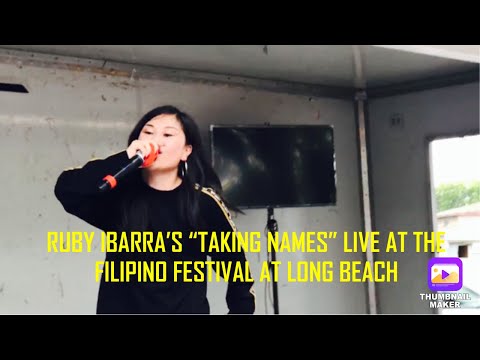 Ruby Ibarra’s “Taking Names” Live At The Filipino Festival at Long Beach