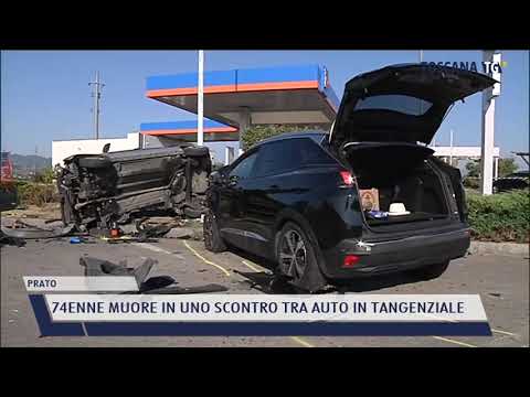 2021-09-08 PRATO - 74ENNE MUORE IN UNO SCONTRO TRA AUTO IN TANGENZIALE
