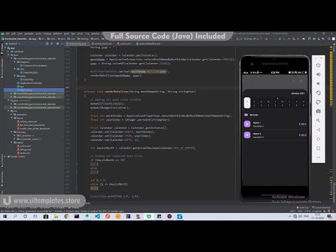 Custom Calendar Horizontal Calendar Android Plugin Java Plugin With Full Source Code