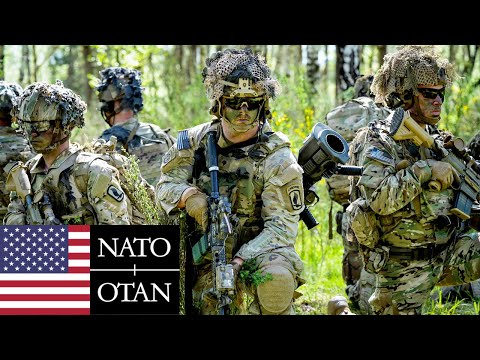 U.S. Army "Sky Soldiers", NATO. American paratroopers during military exercises in Europe.