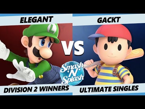 SNS5 SSBU - Elegant (Luigi) Vs. GEKI | Gackt (Ness) Smash Ultimate Division 2 Winners