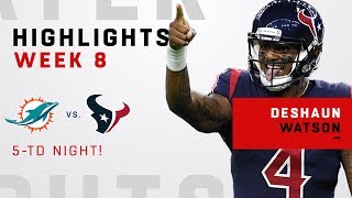 Deshaun Watson&#39;s 5 TD Game vs. Miami!