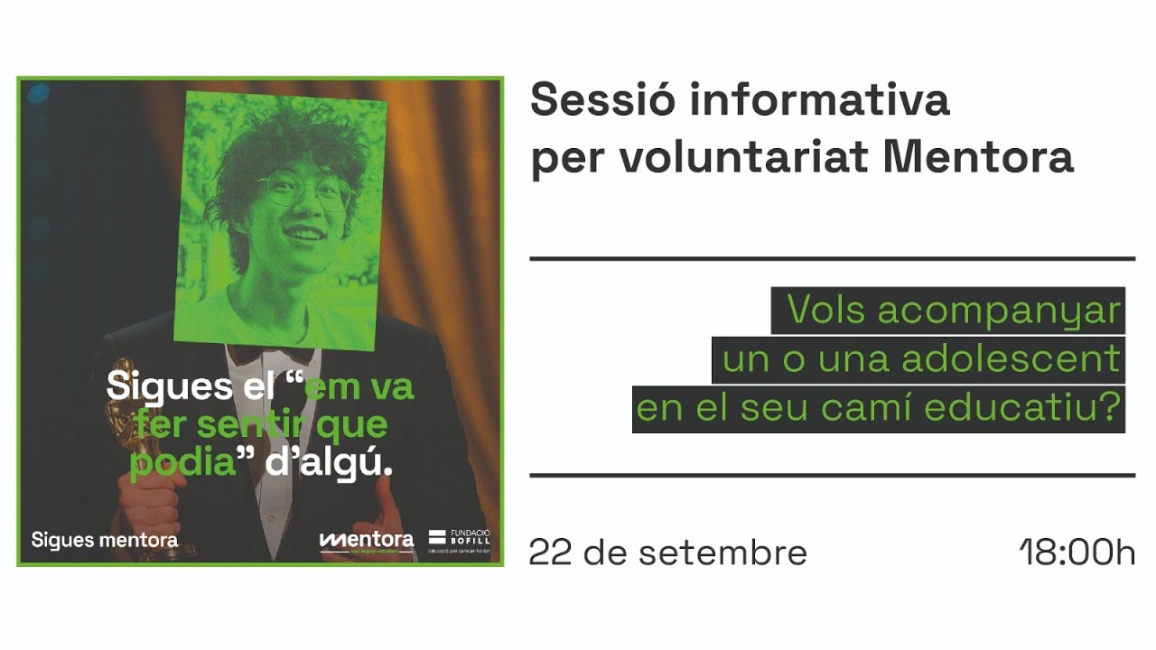 Sessió informativa per a voluntariat Mentora