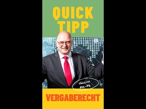 Quick Tipp Vergaberecht 13: Negativer Preis kann zulässig sein