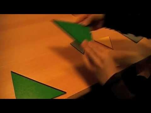 Montessori - Sensorial - Visual Sense - Rectangular Triangle