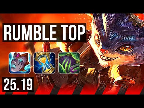 RUMBLE vs GANGPLANK (TOP) | 11/4/12, 500+ games | KR Diamond | 25.19