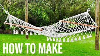 How To Make Hammock At Home - DIY - (EASY HAMMOCK)