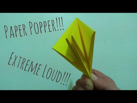 How to make paper popper! Loud and easy origami!
