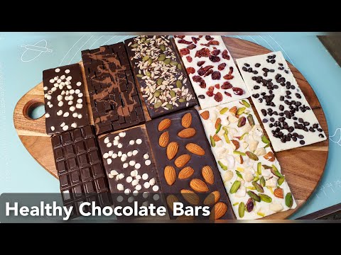 Healthy Chocolate Bars | Homemade Chocolate | 7 types Designer Chocolate | Chocolate Bar Recipe