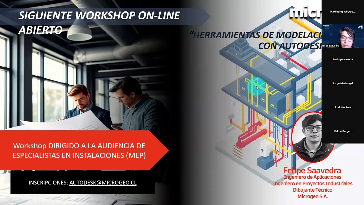 Workshop "Herramientas de modelación MEP con Autodesk Revit"