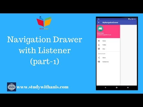 Android Studio Tutorial : NavigationDrawer (part-1)