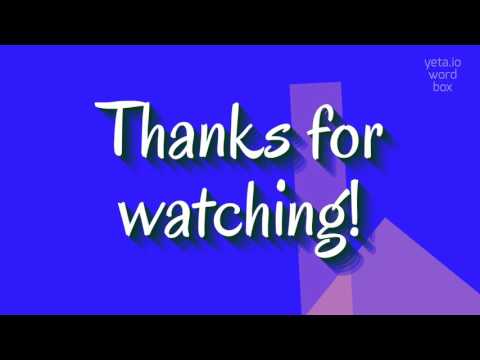 How to say "ungrassed"! (High Quality Voices)