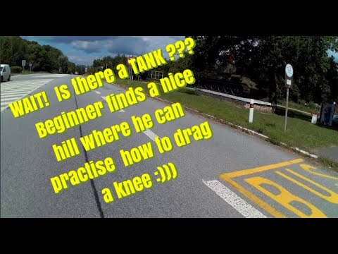 Beginner is trying to get on a peak of Dargov. Yamaha (Dark side) -  Motorkou na  Dargovsky kopec