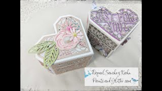 Tonic Studios Diamond Cut Heart Box Live Tutorial &amp; Craft Deals