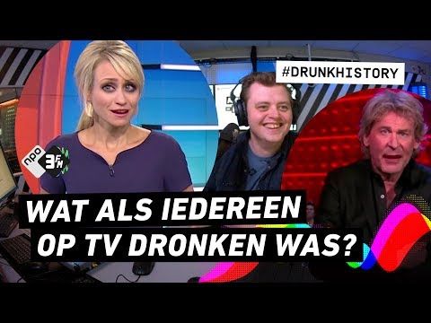 WAT ALS IEDEREEN OP TV DRONKEN WAS? 😂📺 #3FM #DrunkHistory