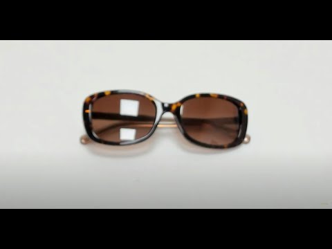 Coach Sunglasses Model- HC8278 Color-50028G Black-Brown Logo/Dark Grey Gradient Lenses
