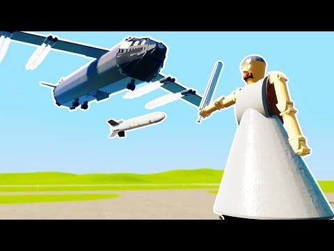 THE GRANNY LADY FINALLY GETS NUKED BY B-52! Children are Saved! - Brick Rigs Workshop Gameplay