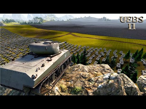 5,000 SHERMAN TANKS vs 3,000,000 LASER KNIGHTS | Ultimate Epic Battle Simulator 2 | UEBS 2