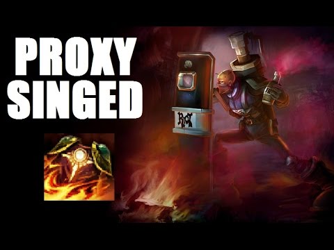 Singed Sunfire Cape Build - Proxy Singed Gameplay Commentary