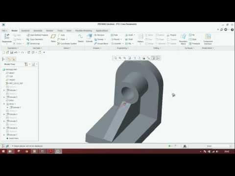 (EXTRUDE part8) in creo parametric (2.0/3.0/5.0)