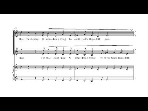 Gareth Treseder's "On yesternight I saw a sight"