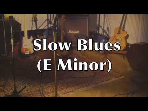 Slow Minor Blues Backing Track (Em)