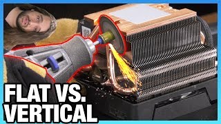 Cutting AMD Coolers Open & Flat vs. Vertical CPU Cooler Benchmarks