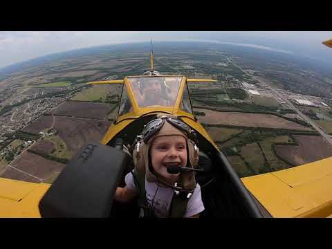 Hannah & Harper Fly the Stearman