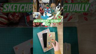 My 3 Favourite Sketchbooks for Everyday Art 🎨 #shorts #art #mixedmediaart