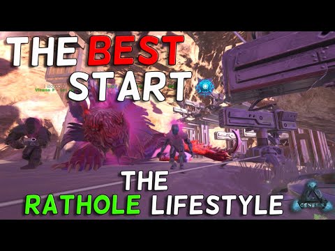 The Perfect Start To Genesis 2 ARK Ep.1 Claiming Rathole Base Location.