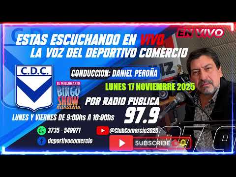 Emisión en directo de Club Comercio, Bingo Show Navideño..Santa Sylvina Chaco