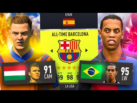 I Put the *GREATEST EVER BARCELONA TEAM* in FIFA 22 Career Mode...🐐😍