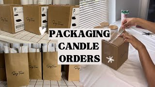 How I Package Candle Orders To Ship and Local Pickups| Small Candle Business