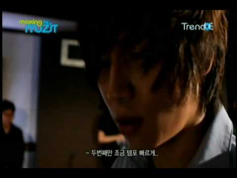 20100731 K.Will & IU behind the scene cut on The Muzit