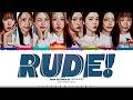 Hearts2Hearts RUDE Lyrics 하츠투하츠 RUDE 가사 Color Coded Han Rom Eng ShadowByYoongi