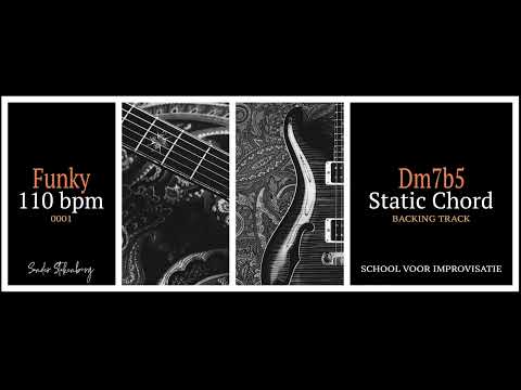 Dm7b5 Static Half Diminished Chord Backing Track 110bpm