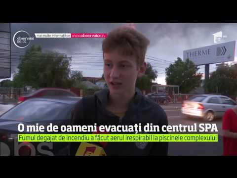 O mie de oameni au fost evacuaţi de la un centru SPA aflat în apropierea fabricii de mobilă din B