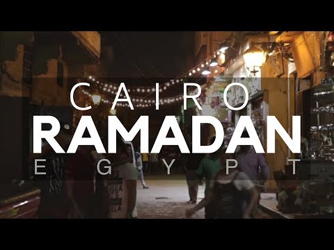 Ramadan Month Decorations and Atmosphere in Cairo, Egypt