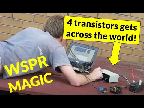 Homebrew 30m DSB WSPR transceiver under test
