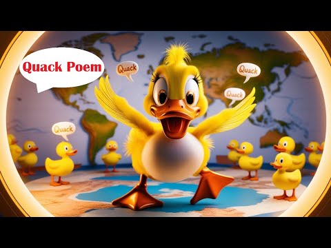 The Duck Song 🦆 | Funny Kids Poem by Armaghan | Ducky Quack Rhyme for Children | Fun Animal Songs