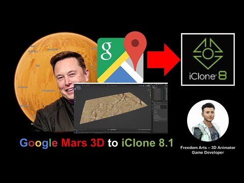 Google Mars 3D to iClone 8.1 - Full Tutorial - Google Map 3D