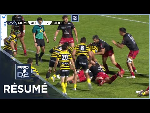 PRO D2 - Résumé Stade Montois-Rouen Normandie Rugby: 47-17 - J30 - 2022-2023