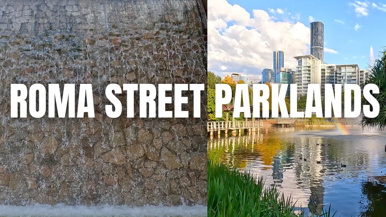 Join a traveler on immersive exploration of Roma Street Parkland.
